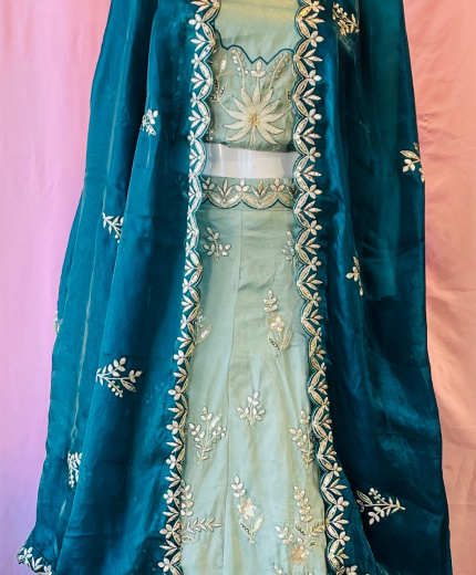 Unstitched Lehangas-CM38950